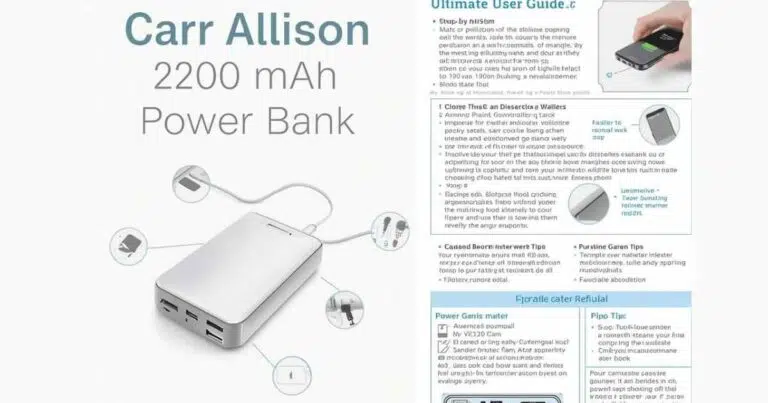 Carr Allison 2200 mAh Power Bank Manual